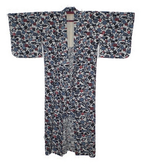 Used KIMONO, flowers pattern