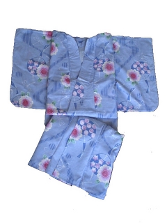 YUKATA, skyblue for woman