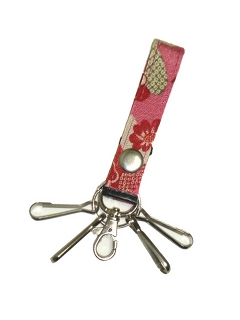 Key ring Japanese style pattern/red