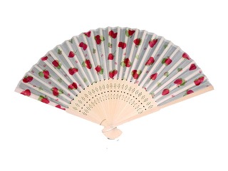 SENSU/strawberry pattern, white