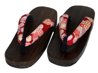 GETA for girl, flowers & MARI - red