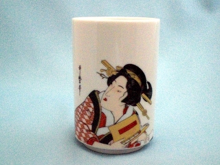 YUNOMI, printed UKIYOE, Japanese tea cup