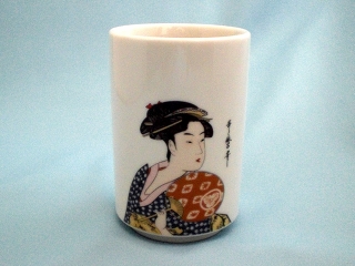 YUNOMI, printed UKIYOE, Japanese tea cup