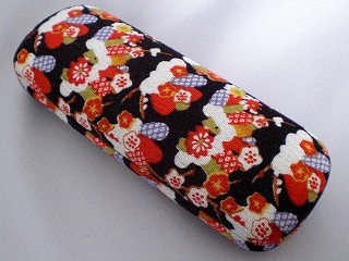 Glasses case, Japanese style, black
