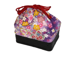 KAGO KINCHAKU, SAKURA - purple
