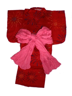 YUKATA set for girl, easy to wear type