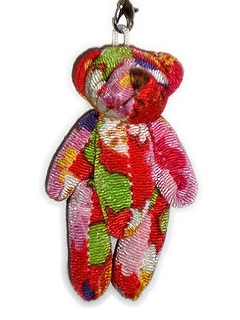 Bear strap Japanese style pattern/red