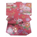 Greeting card, KIMONO shape and pattern