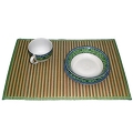 Bamboo lunch mat, green