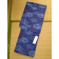 YUKATA for woman, dark blue and dragonflies