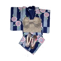 YUKATA set for woman - OBI, GETA