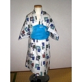 YUKATA and OBI for boys, age 1~2, IGASURI/white