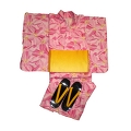 YUKATA set for woman - OBI, GETA