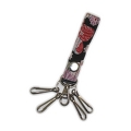 Key ring Japanese style pattern/black