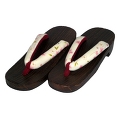 GETA for women, sakura flowers pattern