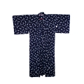 YUKATA for woman, dark blue - egg plant